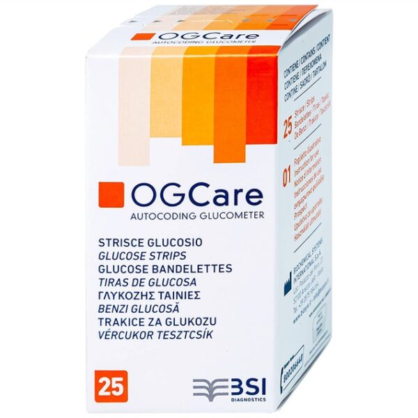Test đo đường Ogcare 25 que