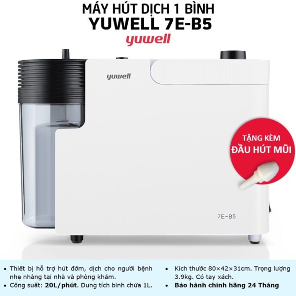 Máy hút dịch 1 bình  Yuwell 7E – B5