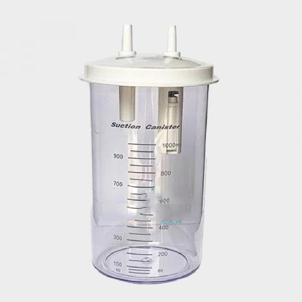 Bình thủy tinh máy hút  dịch 1000ml Yuwell