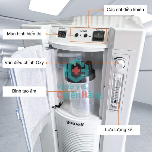 Máy tạo oxy 3 lít Yuwell  7F -3EW