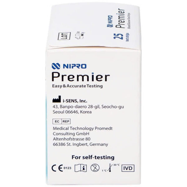 Test đo đường Nipro Premier Alpha 25 que