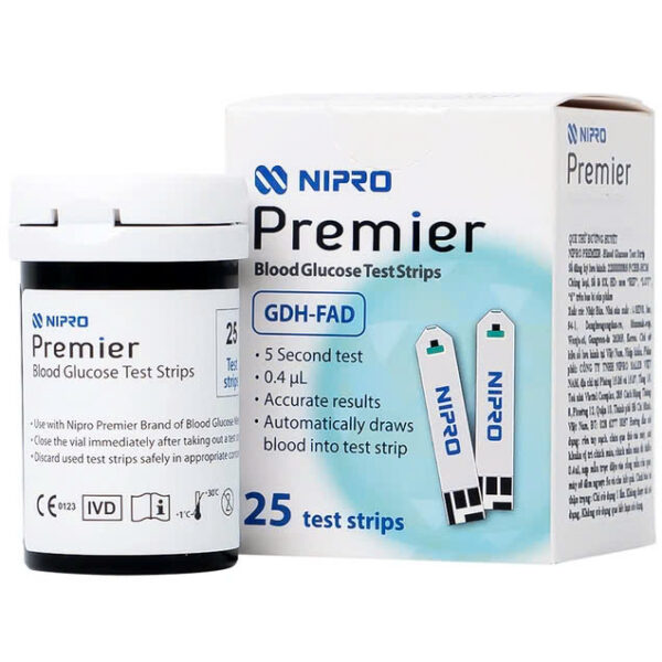 Test đo đường Nipro Premier Alpha 25 que